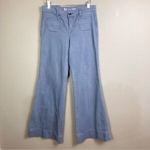 Level 99 flare jeans size 29 stretch super flare blue grey boho festival y2k